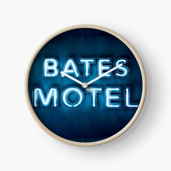 Bates Motel Sign Clock