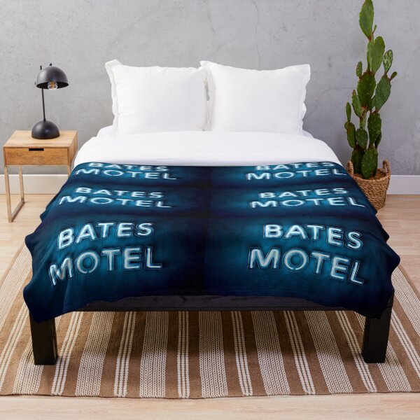 Bates Motel Sign Throw Blanket