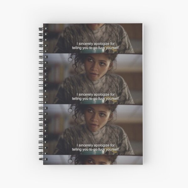 rue from Euphoria quote Spiral Notebook
