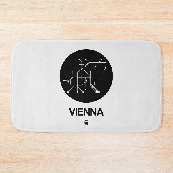 Item preview, Vienna Black Subway Map designed and sold by Irina March.