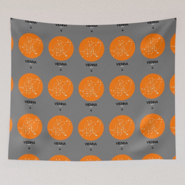 Item preview, Mapa del metro naranja de Viena designed and sold by Irina March.