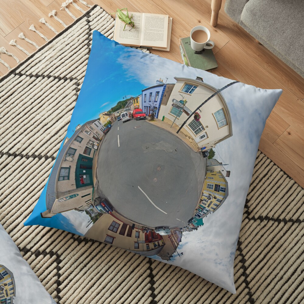 Kilcar Main Street - Sky Out Floor Pillow