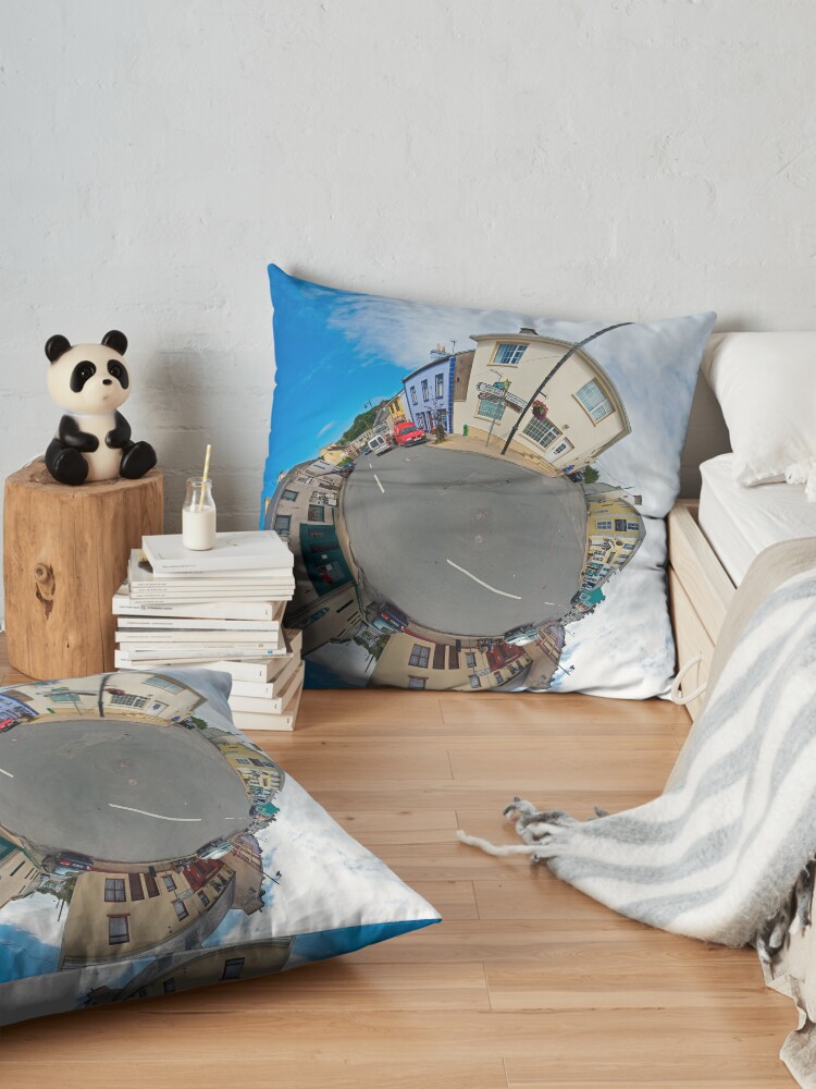 Alternate view of Kilcar Main Street - Sky Out Floor Pillow