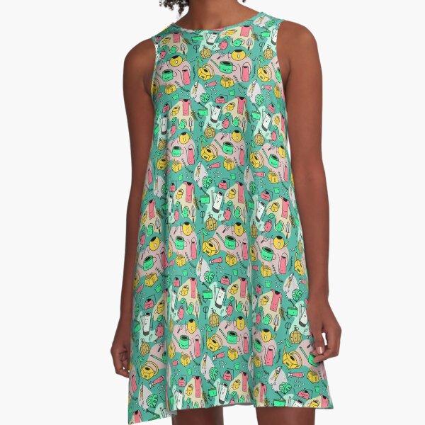 Watering Cans A-Line Dress