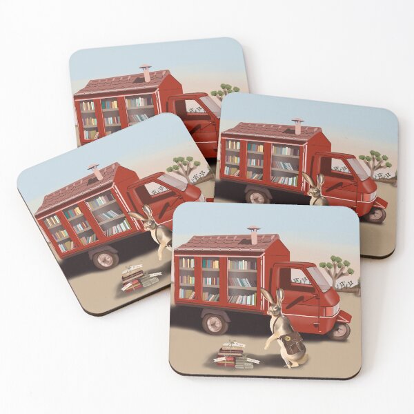 Joshua the Jackrabbit Coasters (Set of 4)
