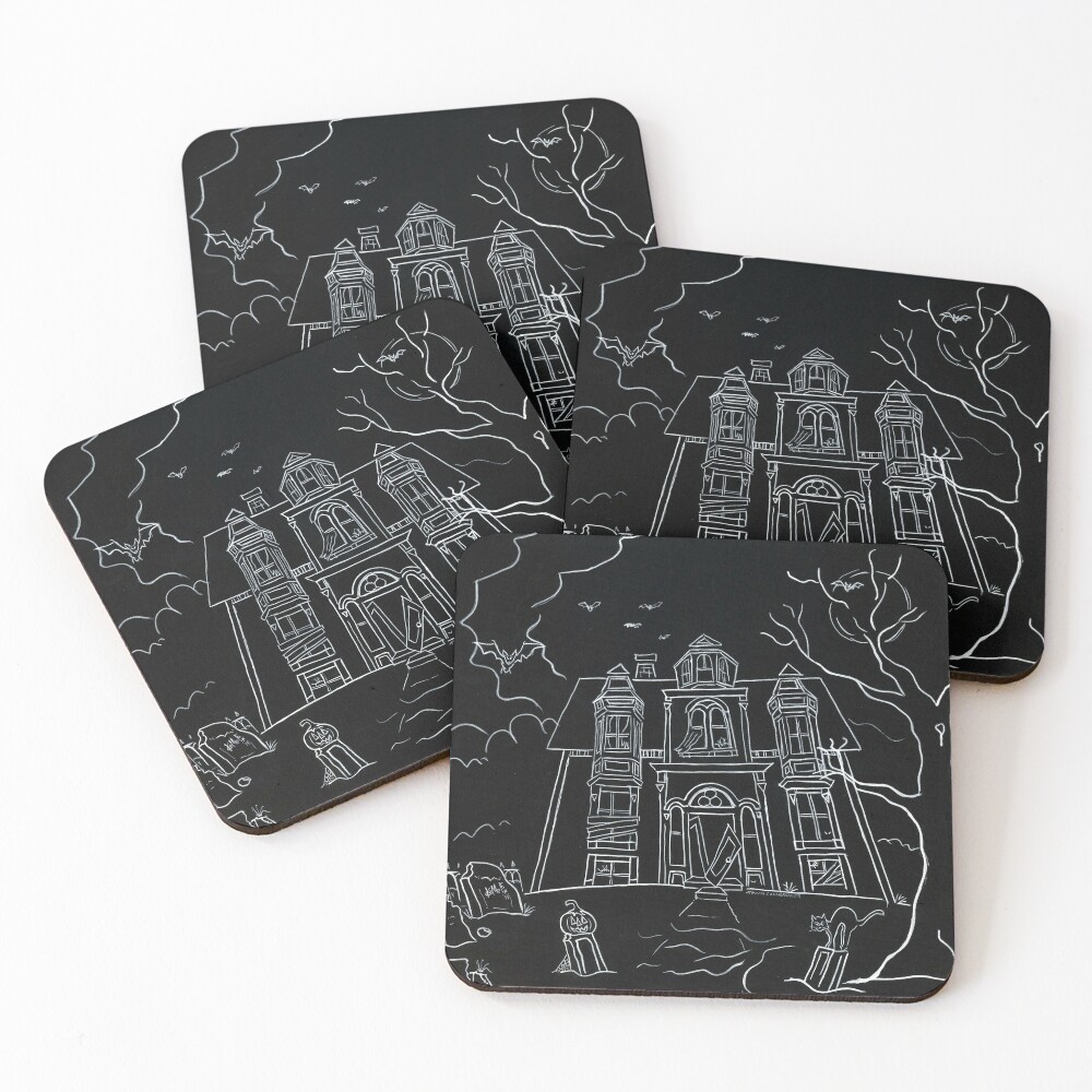 Lunenburg Haunted House Coasters (Set of 4)