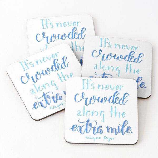 Item preview, It's Never Crowded Along the Extra Mile designed and sold by FleurBennet.