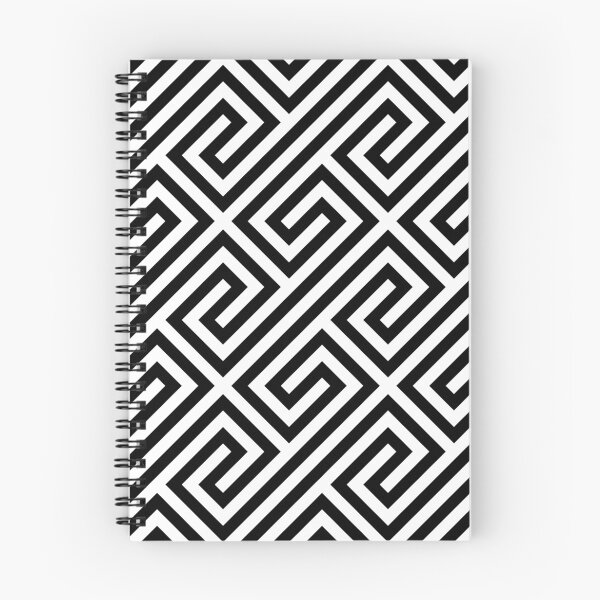 Item preview, Black & White Greek Keys Geometric Pattern designed and sold by ImageNugget.