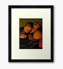 Sonia's childhood Dolls Framed Print
