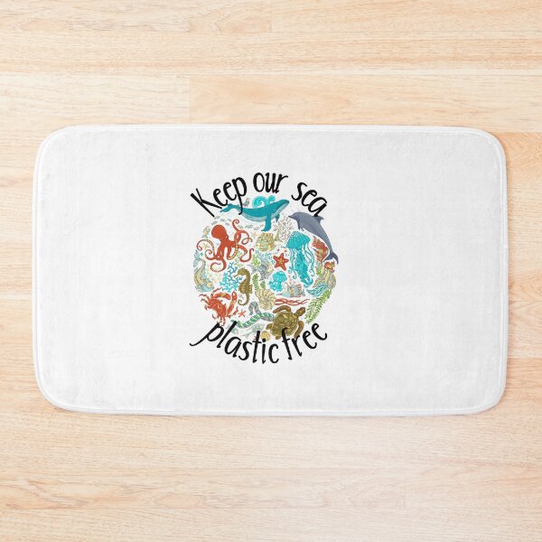 Item preview, Keep our Sea Plastic Free designed and sold by ColorFlowArt.