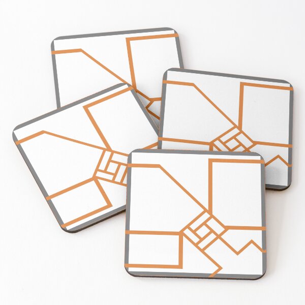 Item preview, Orange "cobogó" abstract pattern - no glow - version one designed and sold by wagnerps.