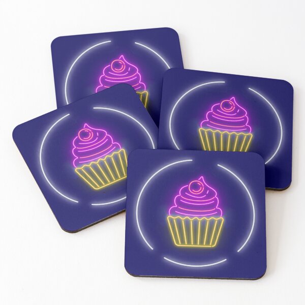Item preview, Neon cupcake art designed and sold by jodirm.
