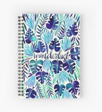 Tropical Wanderlust – Blue Spiral Notebook