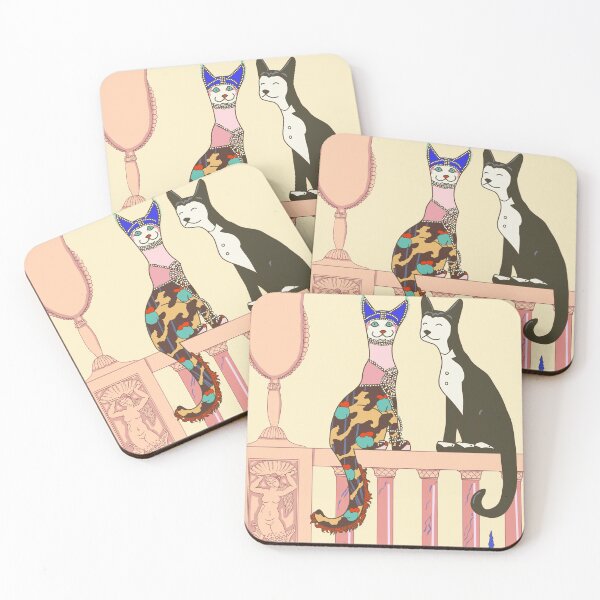 Item preview, Desmond and Muriel, Art Deco Cat designed and sold by sneercampaign.