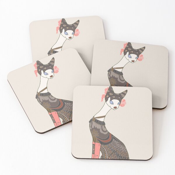 Item preview, Valentina, Art Deco Cat designed and sold by sneercampaign.