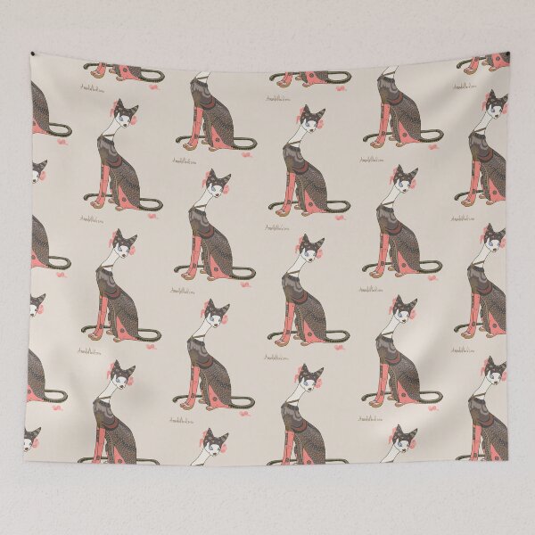 Item preview, Valentina, Art Deco Cat designed and sold by sneercampaign.