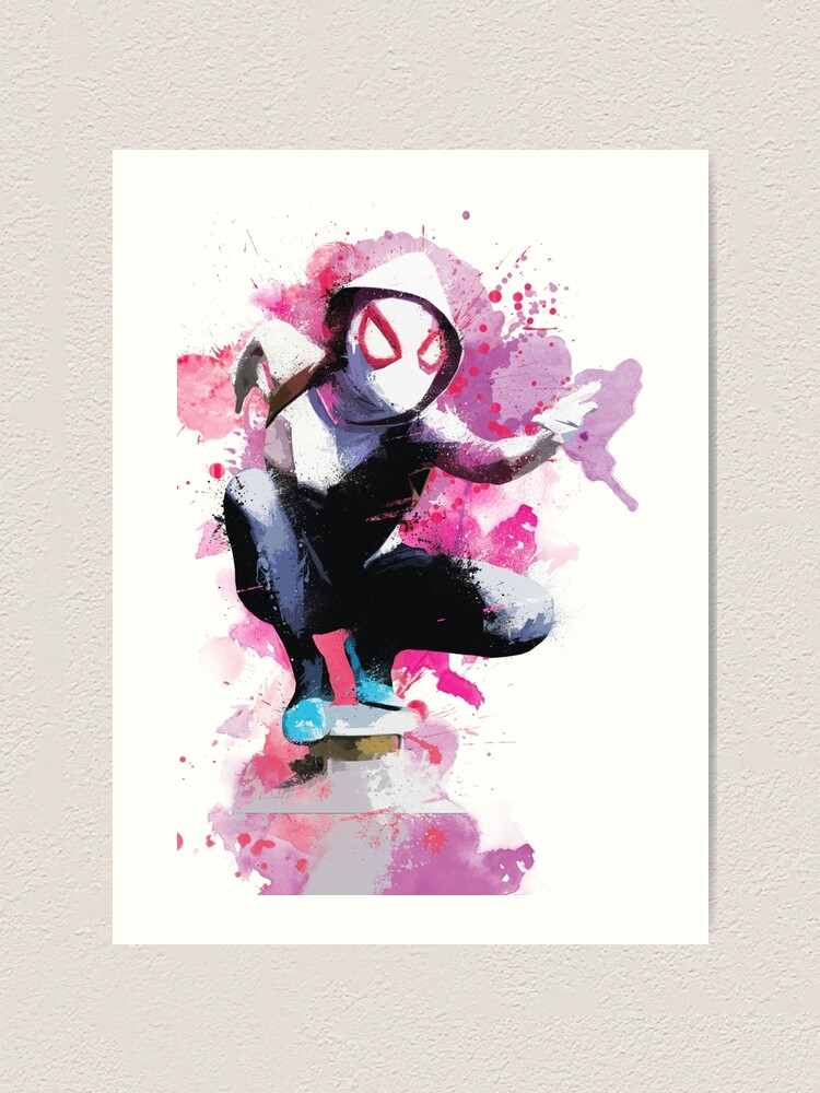Spider Gwen Print, Spider-gwen Marvel Wall Art, Gwen Stacy Into