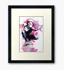 Spider-Gwen - Splatter Art Framed Print