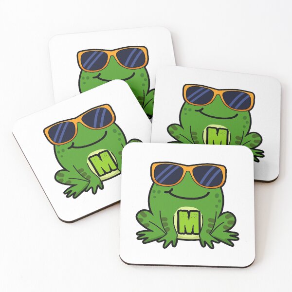 Item preview, Alphabet Letter M Toadally Cool Toad       designed and sold by kidsmonogram.