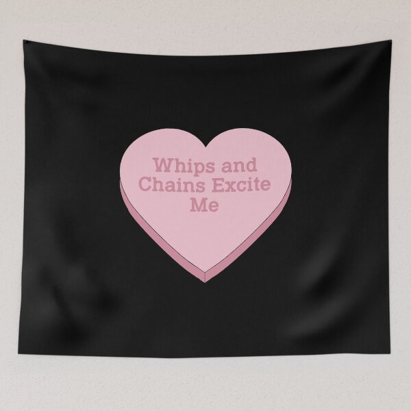 Item preview, Vulgar Candy Hearts - Whips and Chains designed and sold by ScapegoatPrints.