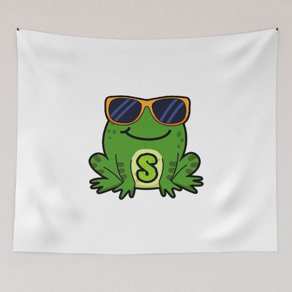 Item preview, Alphabet Letter S Toadally Cool Toad       designed and sold by kidsmonogram.