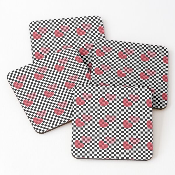 Item preview, Heart Checkered Pattern designed and sold by RoserinArt.