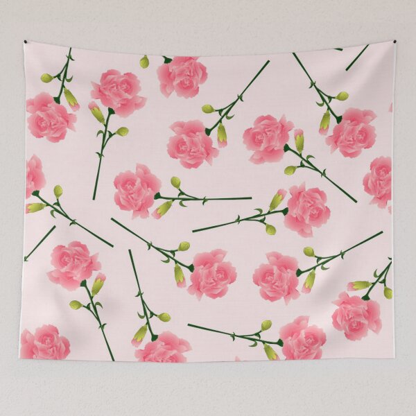 Artikelvorschau, Süße rosa Blumen auf rosa Hintergrund entworfen und verkauft von pugmom4.