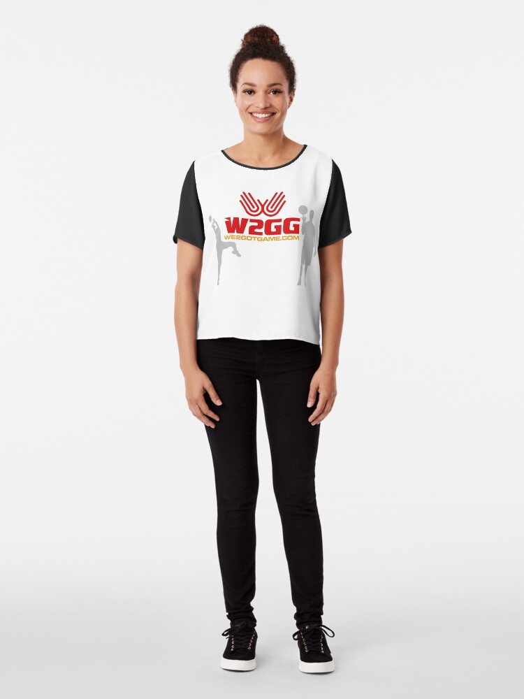 Alternate view of W2GG #001 Chiffon Top
