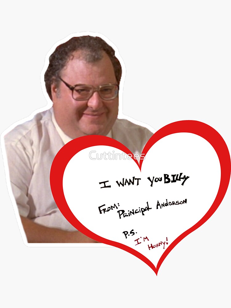 Billy Madison Principal Note Sticker