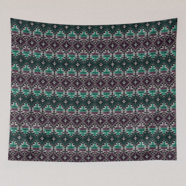 Item preview,  Native American Navajo Bead Pattern Purple and Teal designed and sold by sarahpainter.