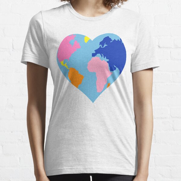 Heart Shape Earth Essential T-Shirt