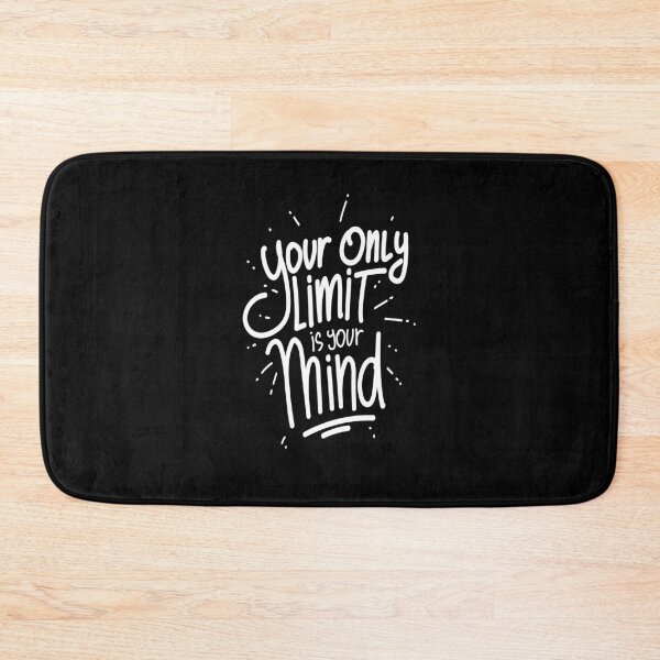 Item preview, Your only limit is your mind positive motivational quote designed and sold by TheSimpleMan.