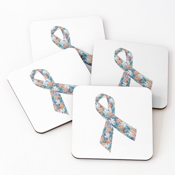 Item preview, Seashell Autism Awareness Ribbon designed and sold by AnJAutismWorld.