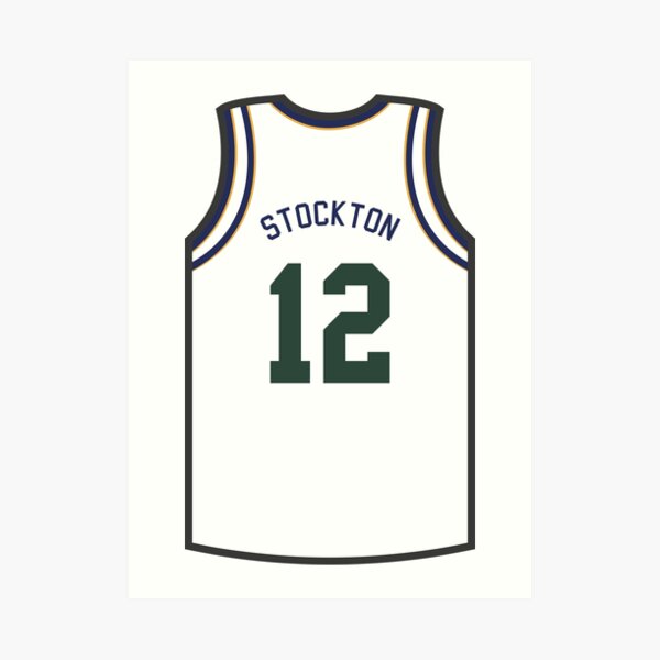 john stockton black jersey