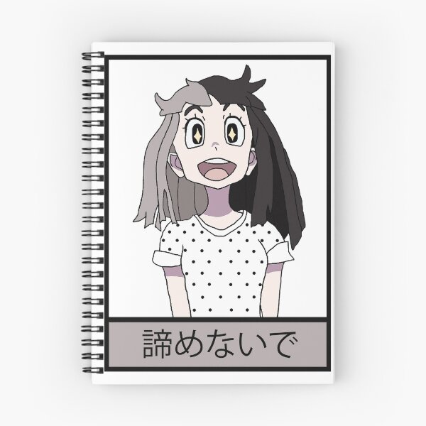 Item preview, Grey/Black Atsuko "Akko" Kagari (Big Never Give Up) Polka Dot Shirt designed and sold by JayCee3313.