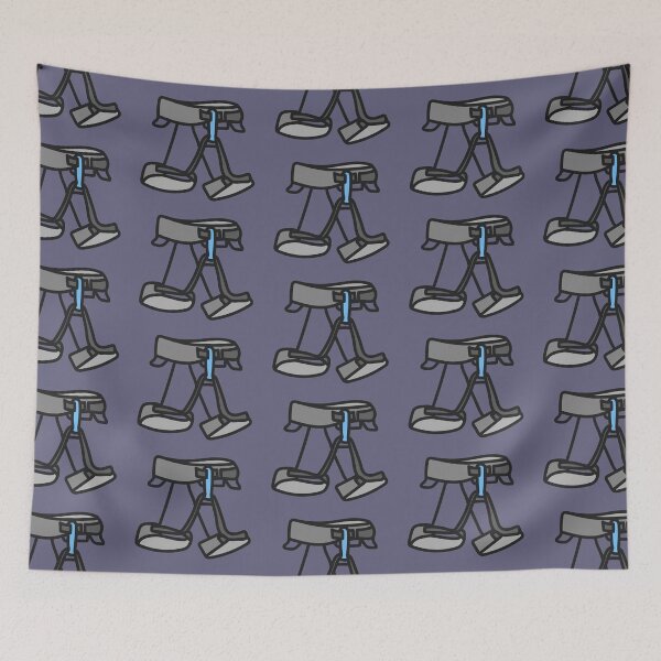 Item preview, Blue Climbing Harness Doodle designed and sold by jeffs-stickers.