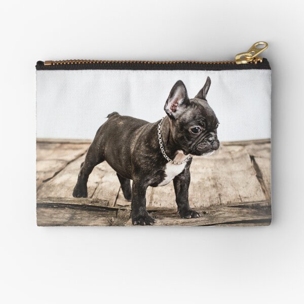 French bulldog portrait Zipper Pouch