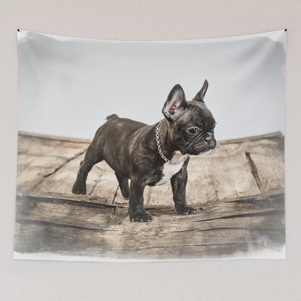 Item preview, French bulldog portrait designed and sold by Studio13lights.