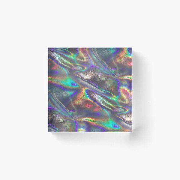 holographic print Acrylic Block