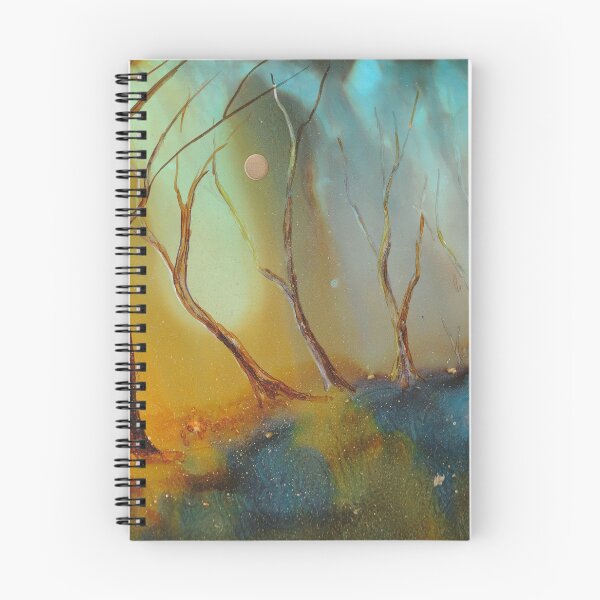 Artikelvorschau, Magische Landschaft mit goldenem Mond entworfen und verkauft von Maureen Zmak.