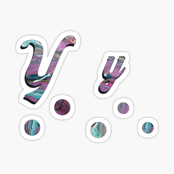 Alphabet Stickers Y Sticker