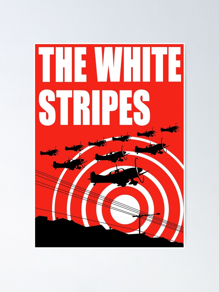  white planes the stripes tour 2022 2022 bermakna  Poster  