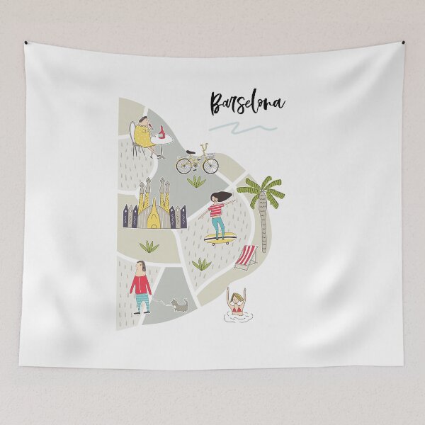 Item preview, Barcelona Map designed and sold by All-Streets.