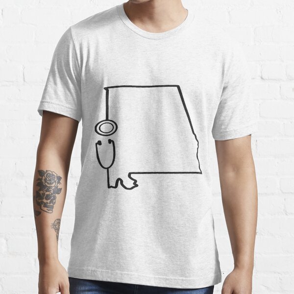 Alabama State Stethoscope Design Essential T-Shirt