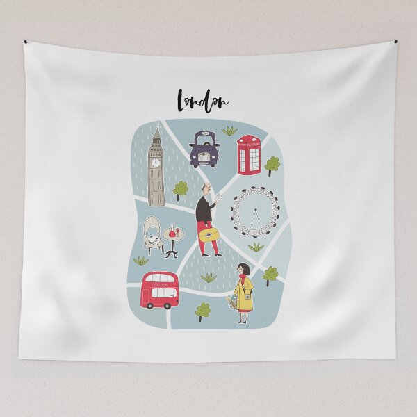 Item preview, London Map designed and sold by All-Streets.