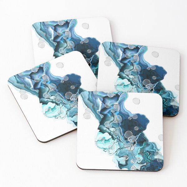Item preview, Alcohol Ink Blue Swipe designed and sold by LindaJoanne4.