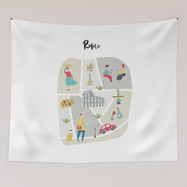 Item preview, Rome Map designed and sold by All-Streets.