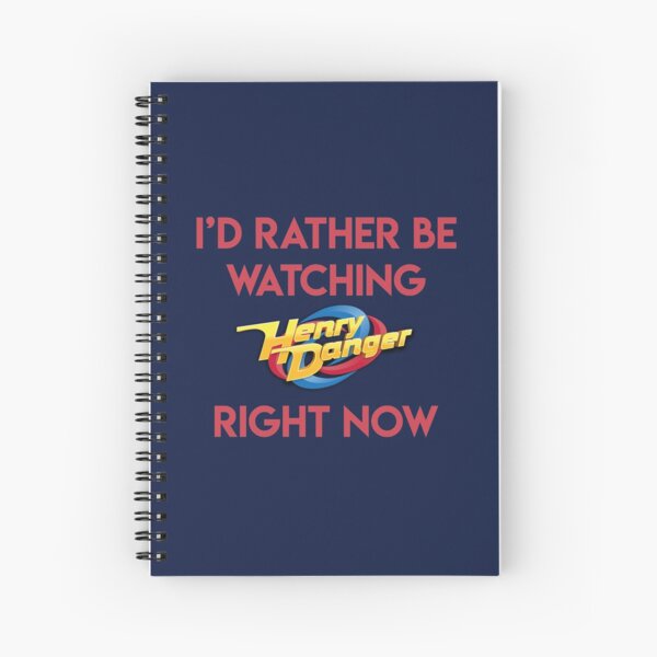 Prefiero estar viendo Henry Danger ahora mismo Cuaderno de espiral