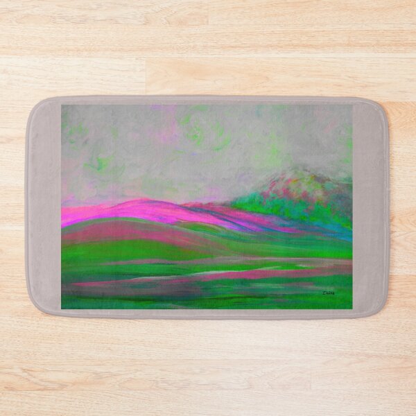 Item preview,  Clouds Rolling In Abstract Landscape Pink designed and sold by EloiseArt.