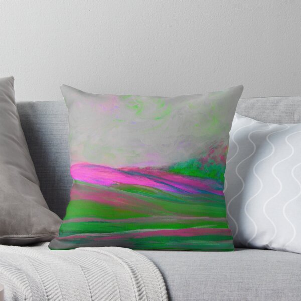 Item preview,  Clouds Rolling In Abstract Landscape Pink designed and sold by EloiseArt.